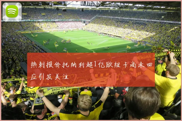 热刺报价托纳利超1亿欧纽卡尚未回应引发关注